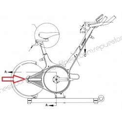 Rodamiento Cojinete Volante/Rueda De Inercia Keiser M3, M3I Spinning