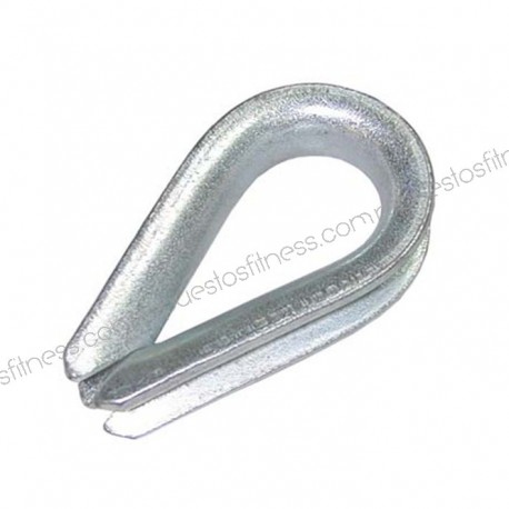Guardacabos zinc plated for cable 5-6 mm