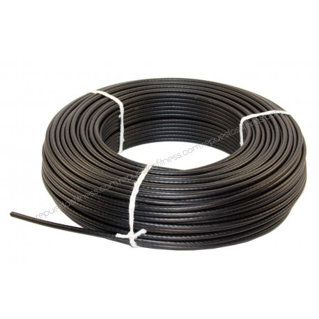 25 metros cable acero plastificado Ø6 mm de grosor para máquinas de gimnasio