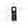 Prisioneiro com anel cromado para cabo de 5 e 6 mm