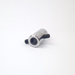 Fastening ring chrome plated for cable Ø6mm