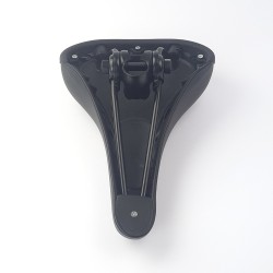 Black spinning bike saddle 26.5 x 17.5 cm for 22-23mm tube