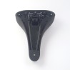 Black spinning bike saddle 26.5 x 17.5 cm for 22-23mm tube