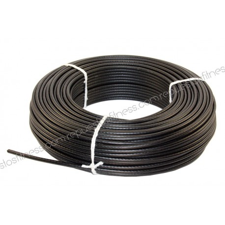 Cable de acero plastificado de 5mm de grosor para máquinas de gimnasio a metros