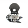 Par de pedais de spinning mistos de alumínio + clip e correia 9/16" + SPD