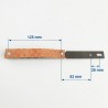Brake pad set for spinning bike