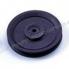 Pulley 19 mm width 128 mm of outer diameter to axis of 9.5 mm