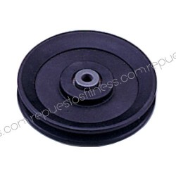 Pulley 25.4 mm, width of 120 mm of outer diameter to axis of 10 mm